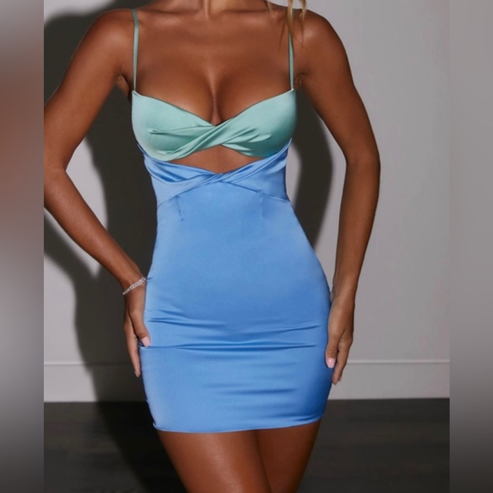Two tone mini dress Oh polly